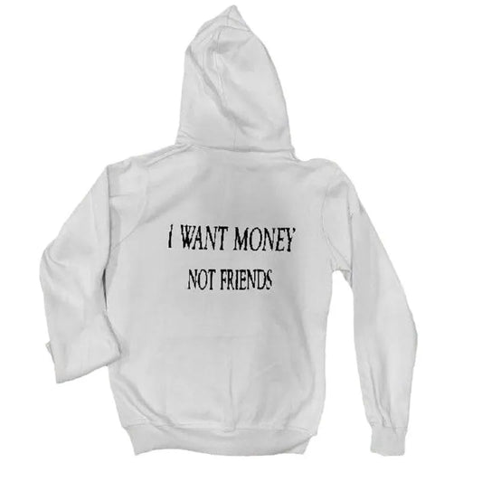 Men's Harajuku Style Zip Up Letter Graphic Hoodie