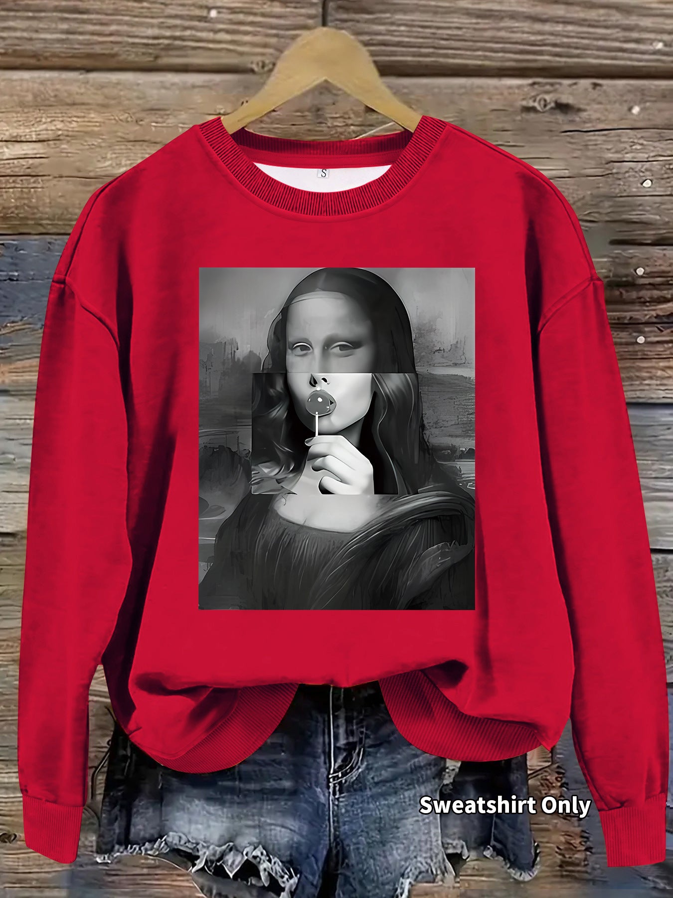 Mona Lisa Printed Hoodie