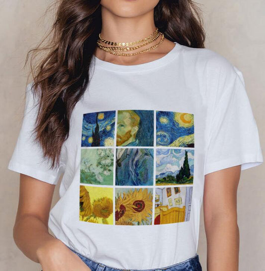 Playful Letter Print T-Shirt - Harajuku Style