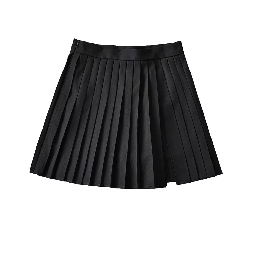 Solid Color High Waisted Women's Skirt
