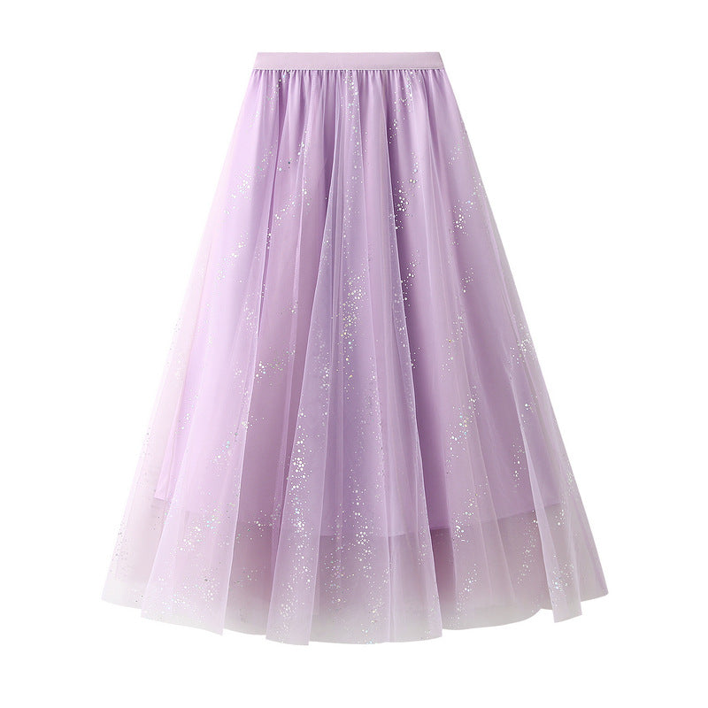 Harajuku Style A-Line Mesh Skirt – Summer Swing Fairy Skirt