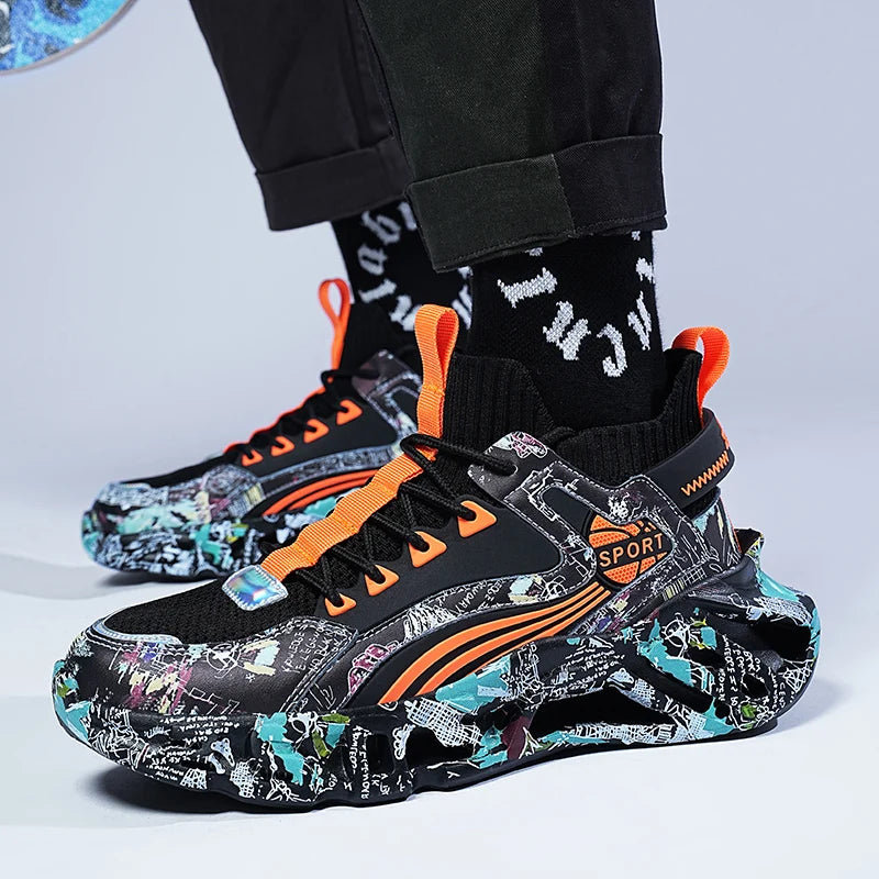 Harajuku Style Men's High-Quality Sneakers