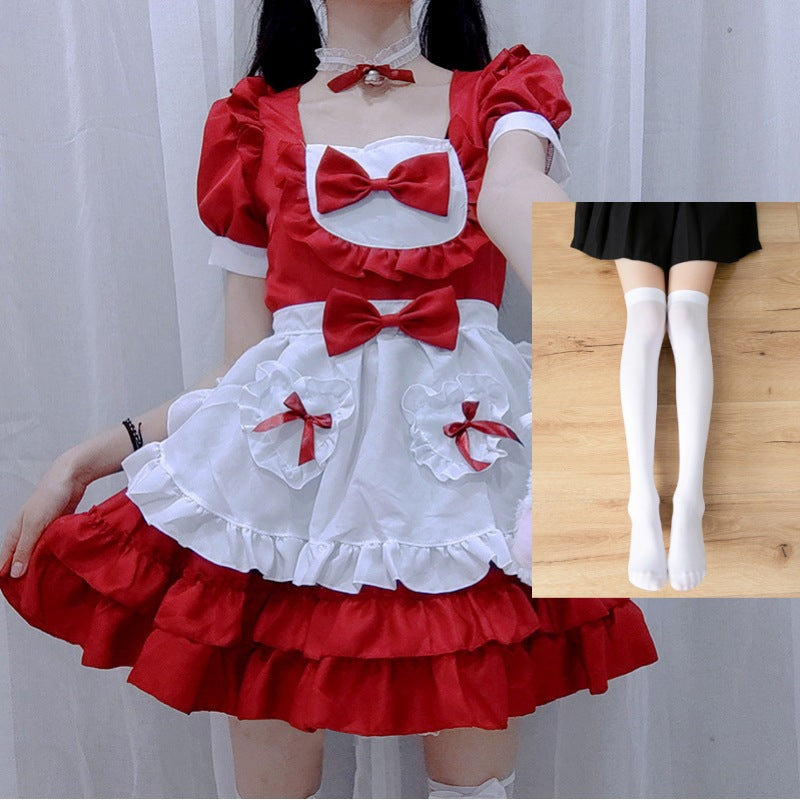 Cute Blue Lolita Harajuku Maid Dress