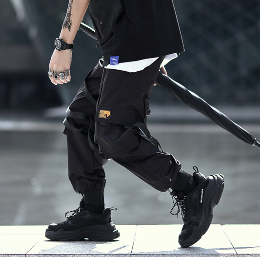 China Chic Diablo Functional Windwork Pants - Harajuku Style