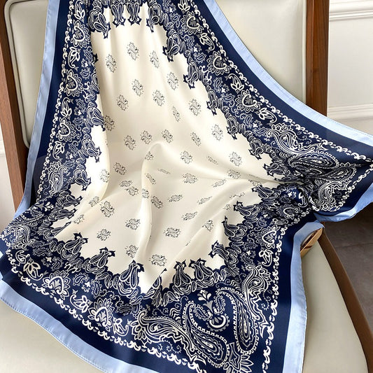 Playful Cashew Square Scarf - Versatile Women's Fashion Accessory