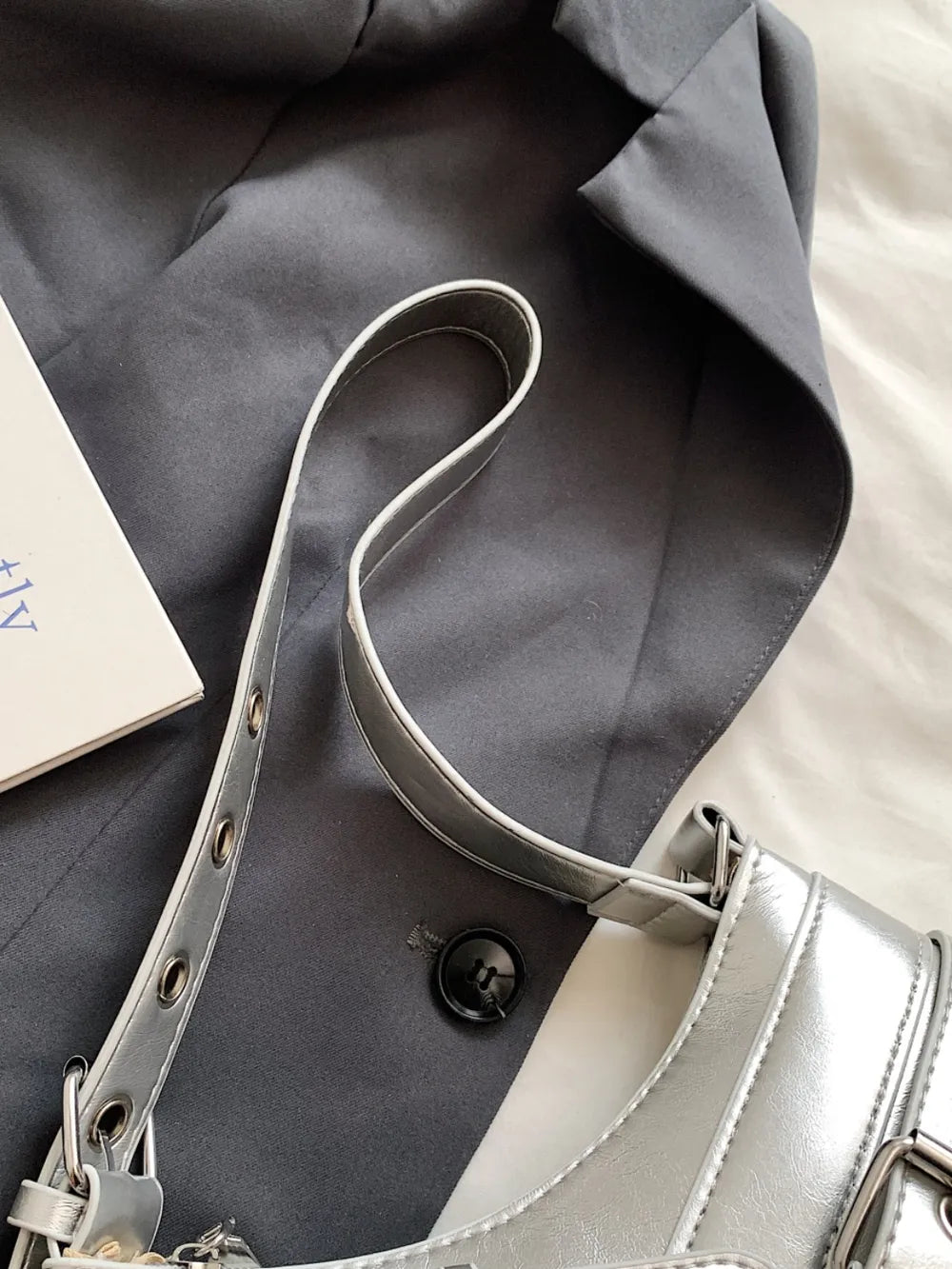 Leather Buckle Shoulder Bag