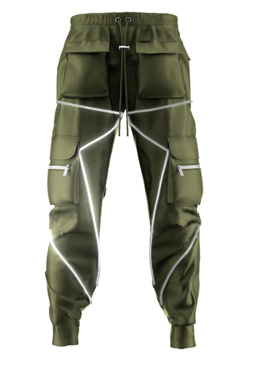 Korean Trendy Multi-Bag Overalls for Men