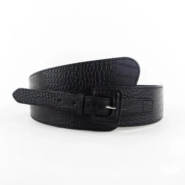 Harajuku Style Wide Waist Elastic Stretch Belt