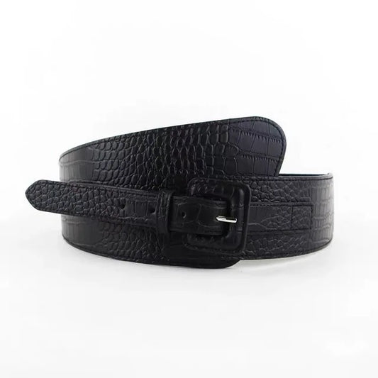 Harajuku Style Wide Waist Elastic Stretch Belt