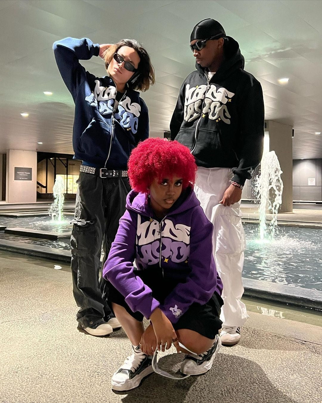 Harajuku Street Fashion Foam Letter Printed Cardigan