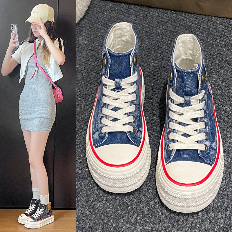 Harajuku Style High Top Canvas Shoes for Youth