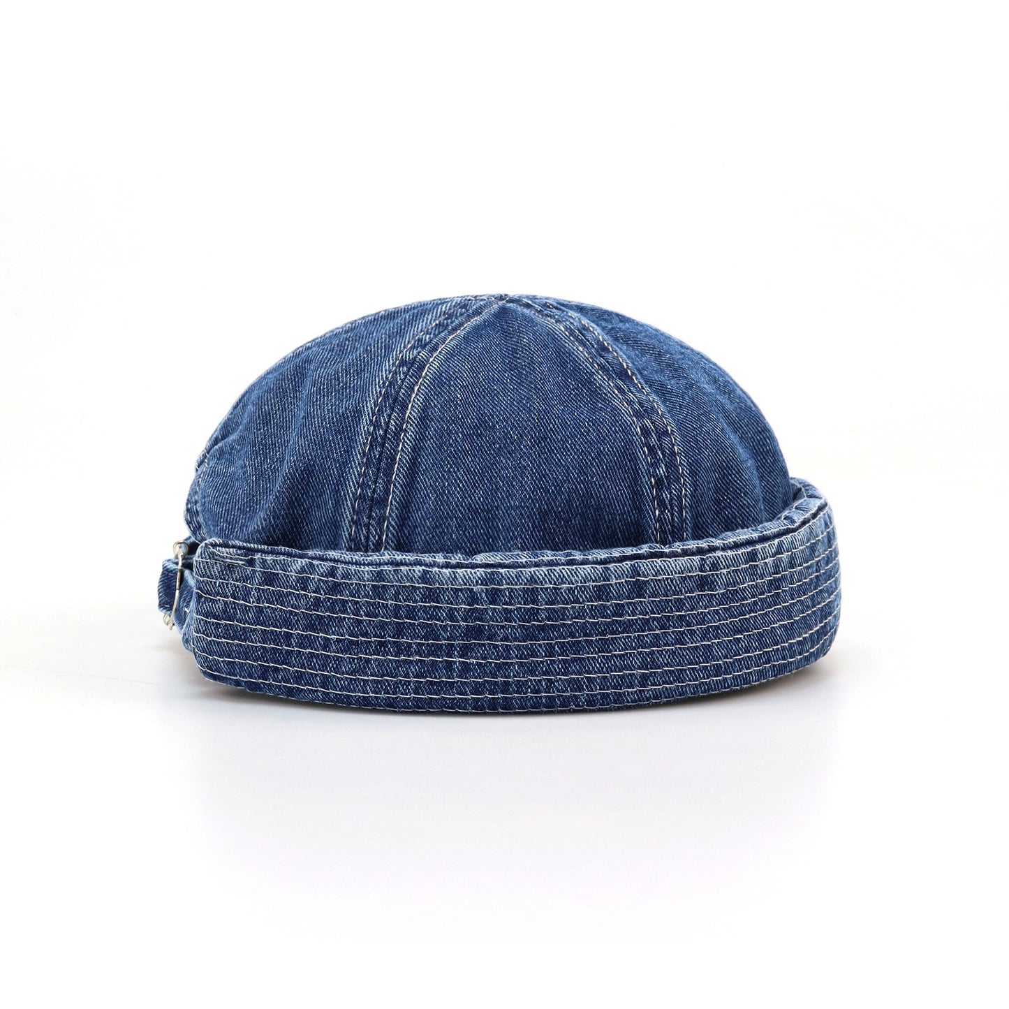 Retro Denim Melon Skin Hat - Versatile Harajuku Style