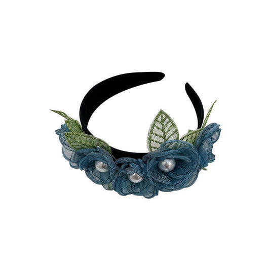 Fashionable Fabric Flower Pearl Headband