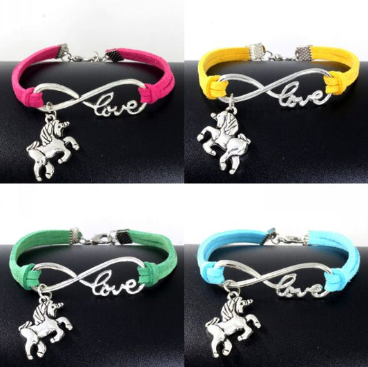 Harajuku Vintage Animal Charms Infinity Bracelet