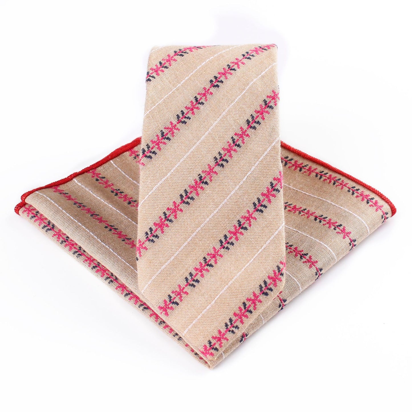 Business Casual Tie Set with Pocket Square