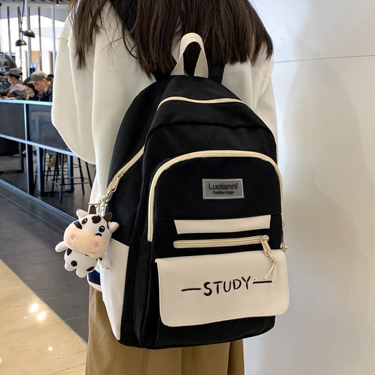 Korean Style Large-Capacity Backpack for School Girls