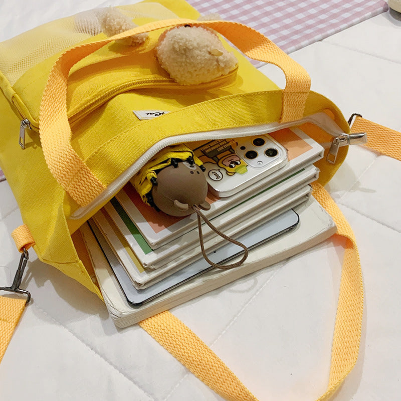 Bear Doll Multi-Purpose Canvas Bag – Harajuku Style