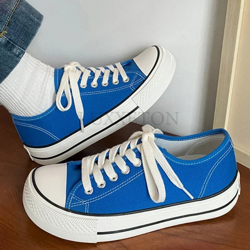 Harajuku Women’s Canvas High Top Sneakers - Casual Summer Style