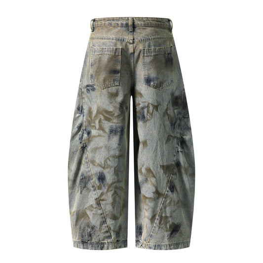 Harajuku Wide Leg Jeans - Casual Denim Pants