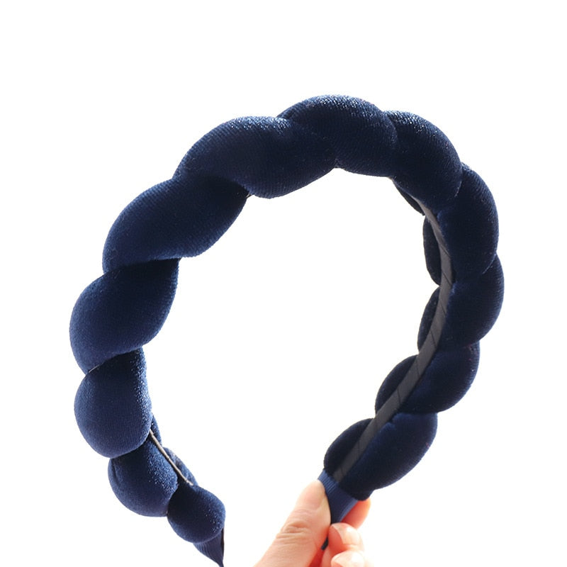 Velvet Braid Headband for Autumn & Winter