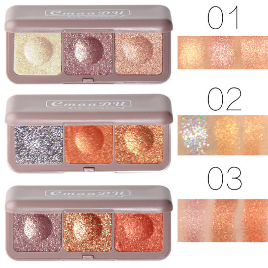 Three Color Mashed Potato Eye Shadow - Earthy Moonlight Palette