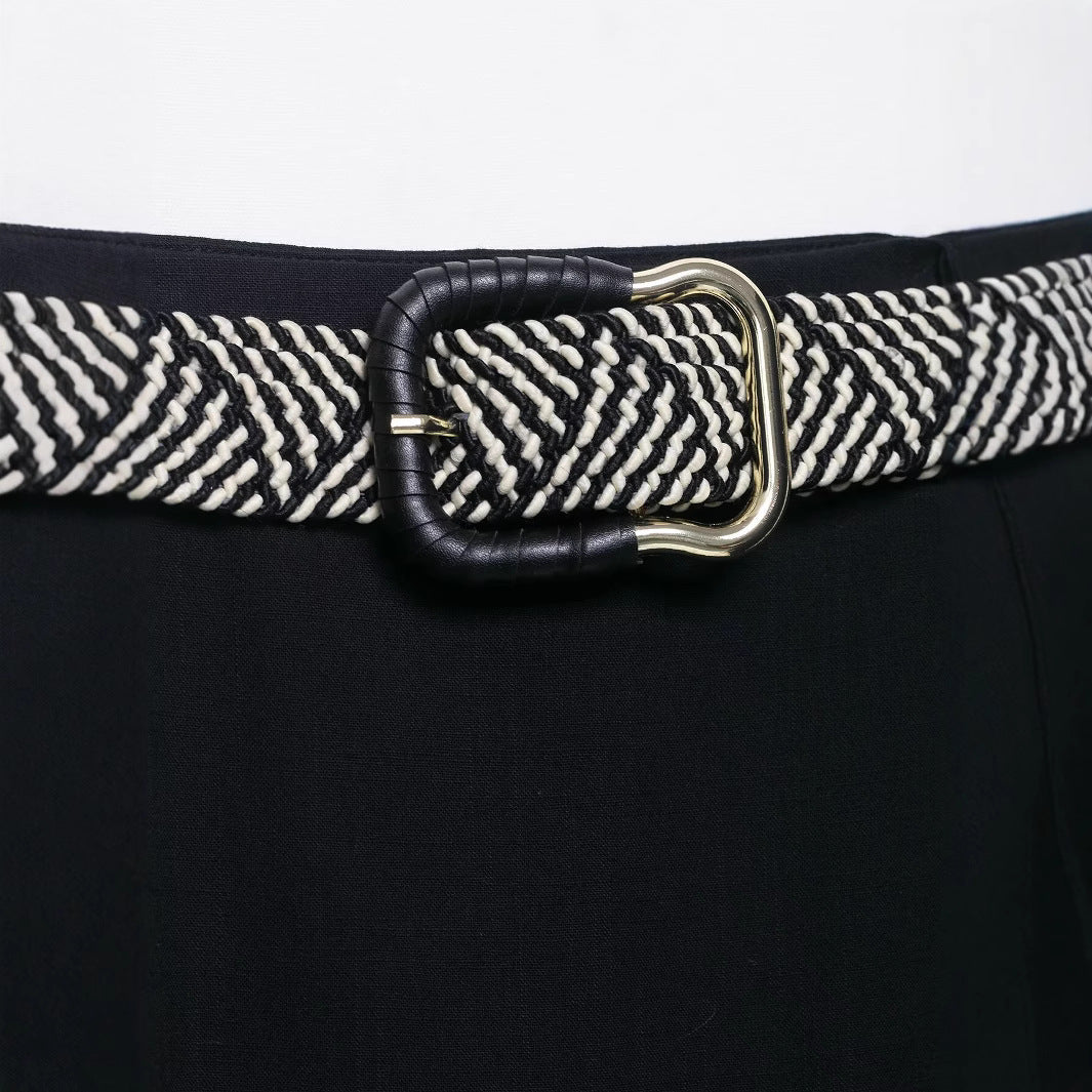 Women's Slim Fit Waist Belt Skirt - Harajuku Style