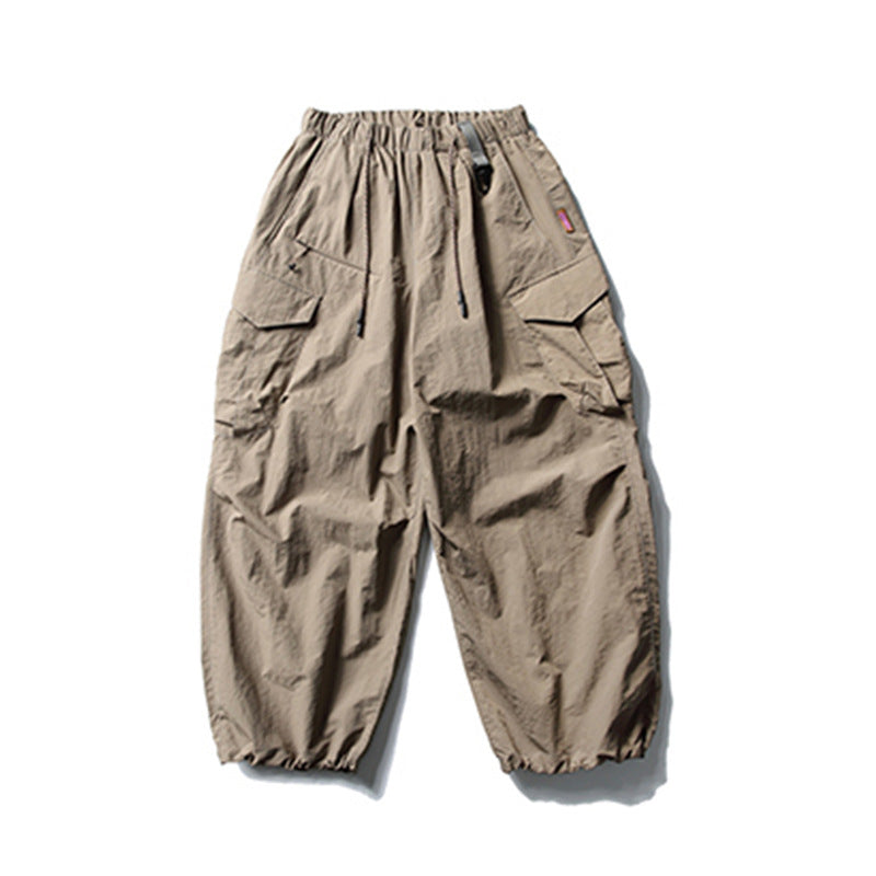 Harajuku Style Unisex Drawstring Cargo Pants - Casual Streetwear