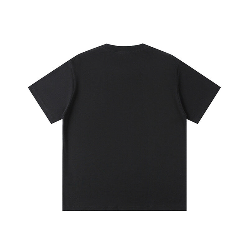 Harajuku Letter Print Loose Fit T-Shirt for Men & Women