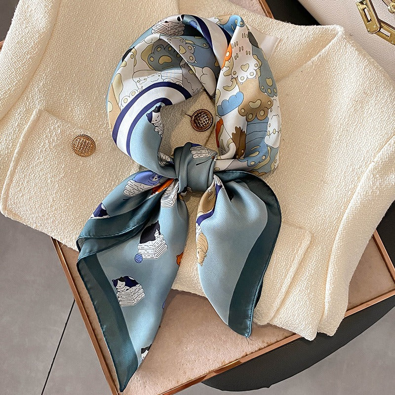 Harajuku Style Playful Decorative Scarf - Warm Shawl & Headband