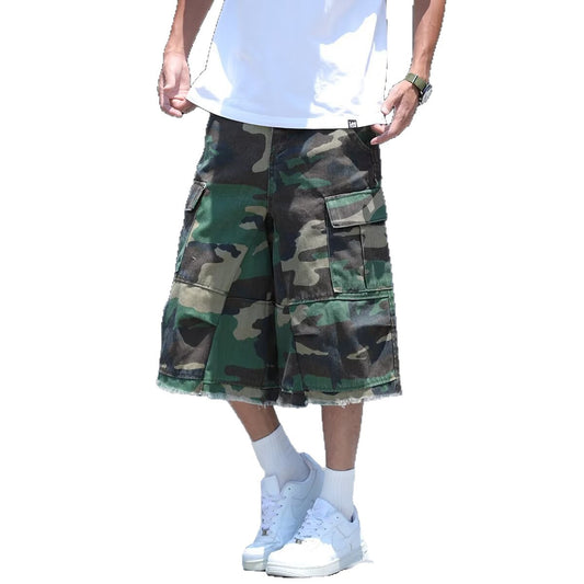 Men's Camouflage Cropped Summer Shorts