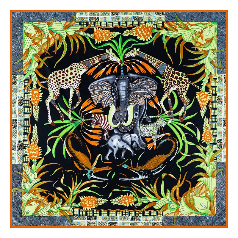 Animal Kingdom Twill Silk Scarf