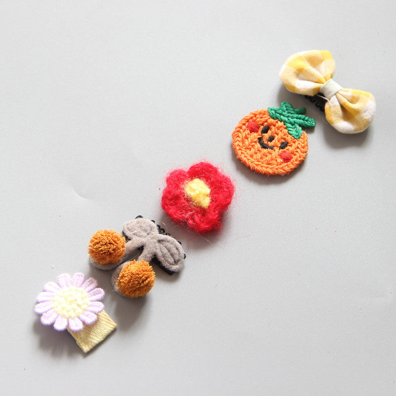 Children's Girls Hair Clip Headwear Crown Japanese Little Princess Hair Ornament Baby Hair Clip Set