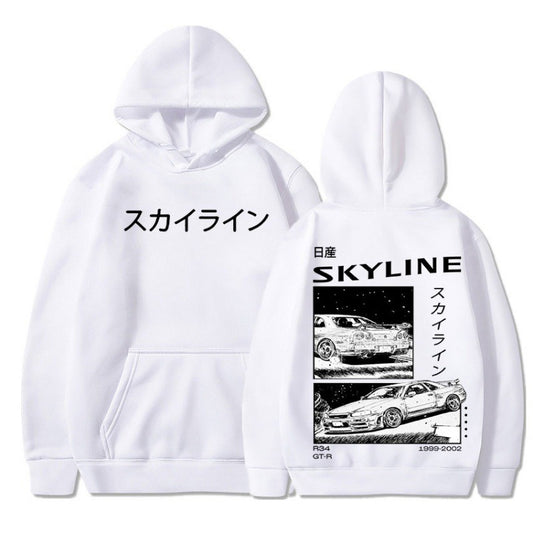 AE86 Initial D Anime Hoodie - Harajuku Style