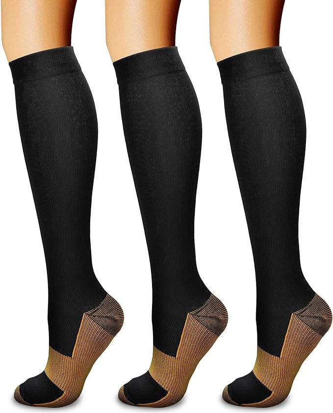 Sports Compression Socks - Long Tube Calf Socks for Skipping Rope and Cycling
