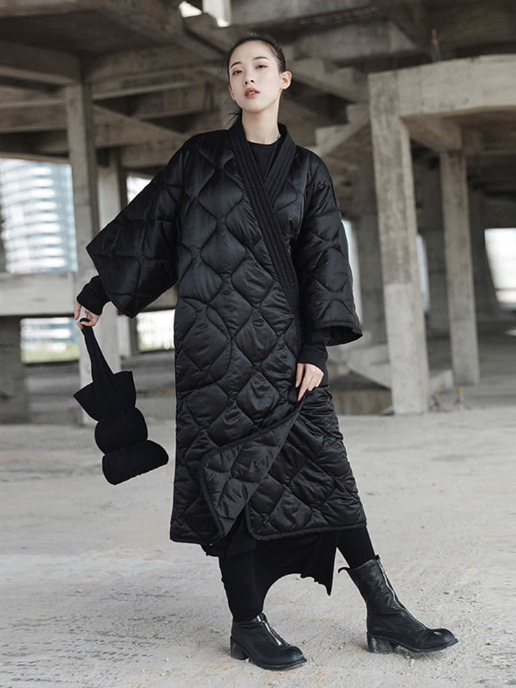 Harajuku Style Black Kimono Bandage Nightgown