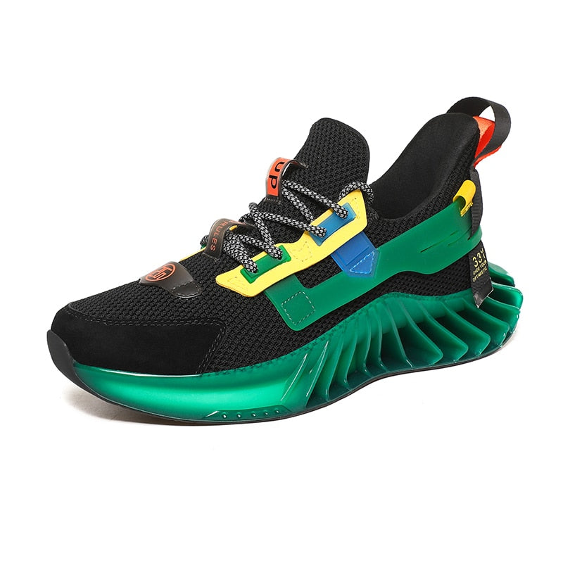 Harajuku Style Men’s Reflective Blade Sneakers