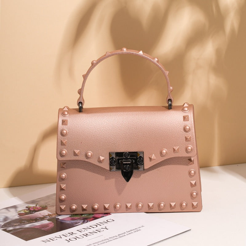 Harajuku Style Mini Jelly Handbag with Chain