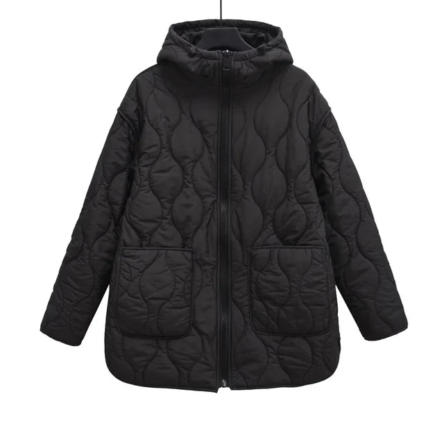 Harajuku Style Women's Hooded Jacket - Casual & Chic