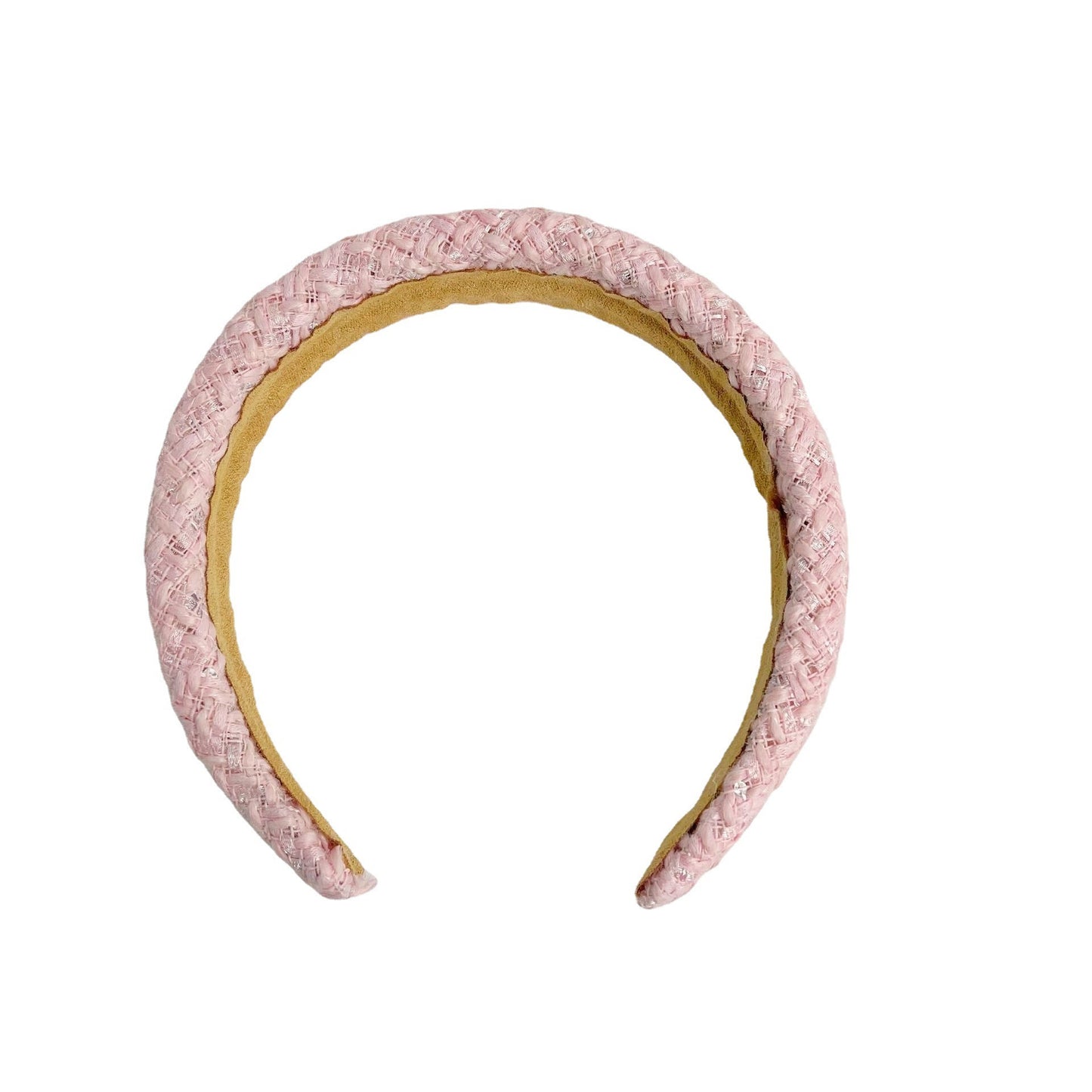 Korean Cute Flower Plaid Plush Hair Hoop