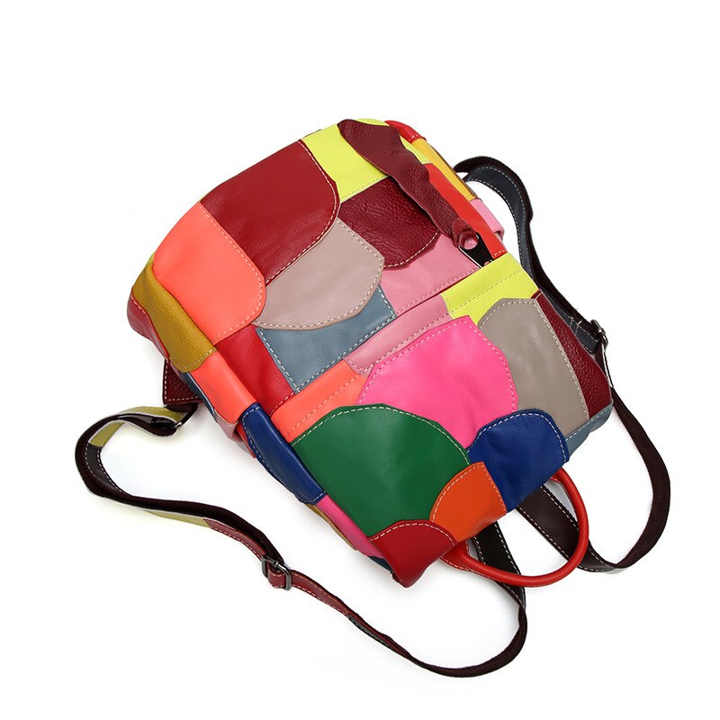 Harajuku Style Large Cowhide Leather Shoulder Bag