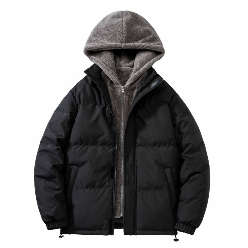 Men's Harajuku Style Hooded Cotton Jacket