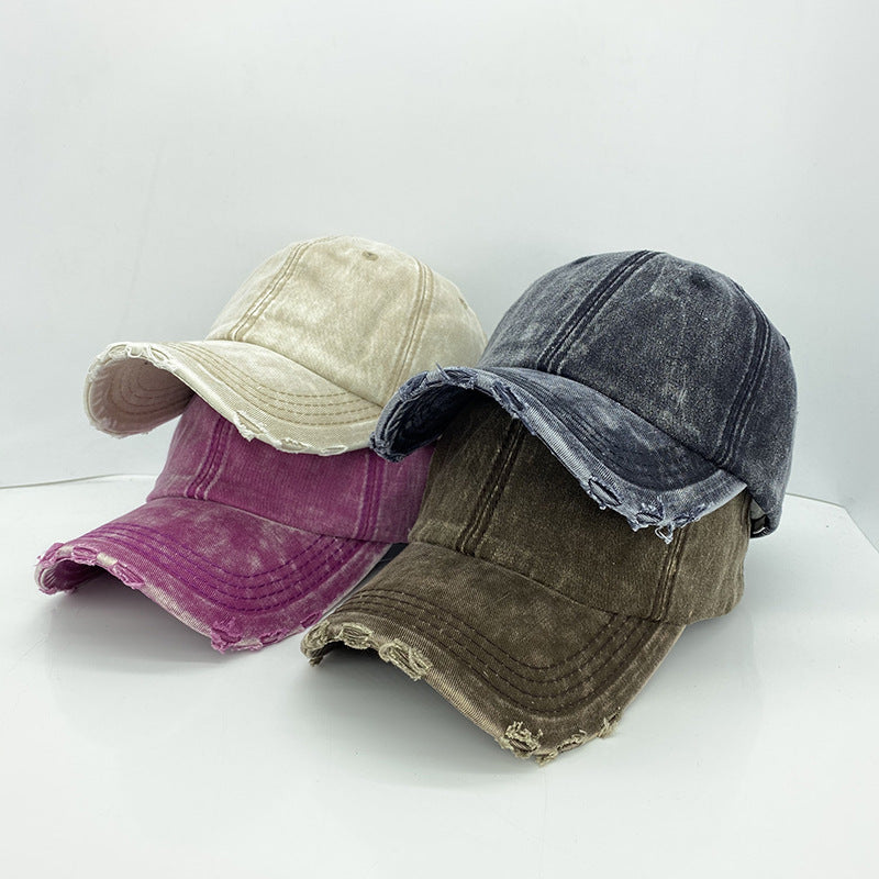Retro Denim Baseball Cap for Women - Harajuku Style