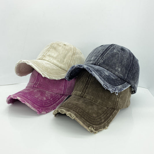 Retro Denim Baseball Cap for Women - Harajuku Style