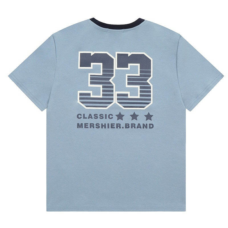 Short Sleeve T-Shirt for Men and Women Trendy Round Neck Half Sleeve