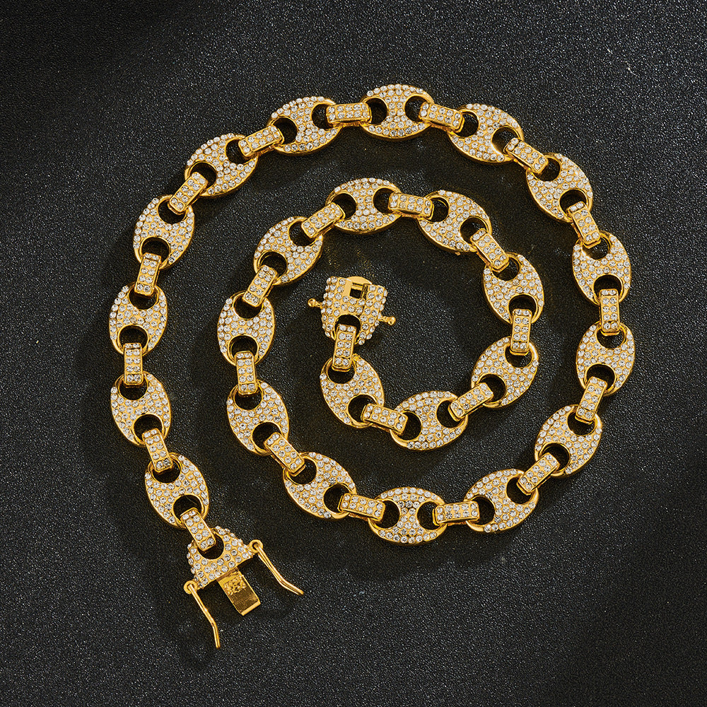 Bold 12mm Cuban Link Chain - Harajuku Street Style