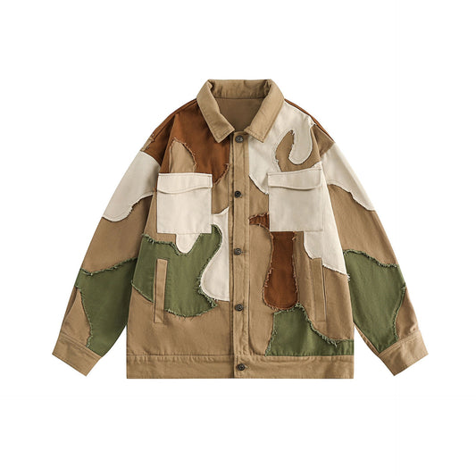 Playful Camouflage Jacket for Women - Harajuku Style
