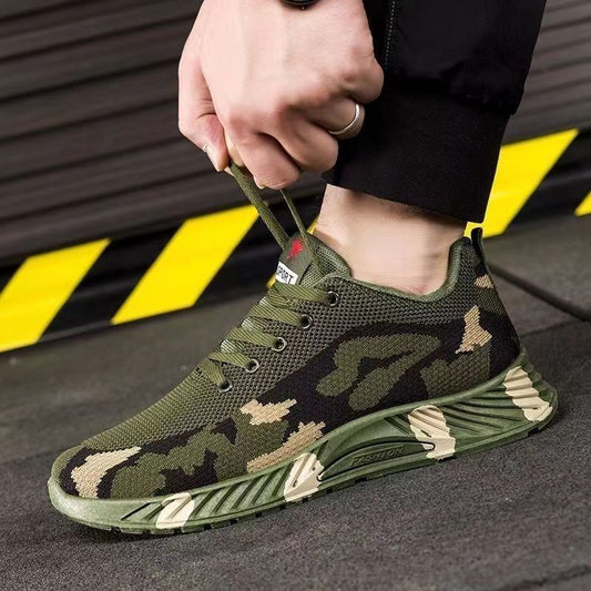 Men's Lightweight Velvet Camouflage Sports Sneakers