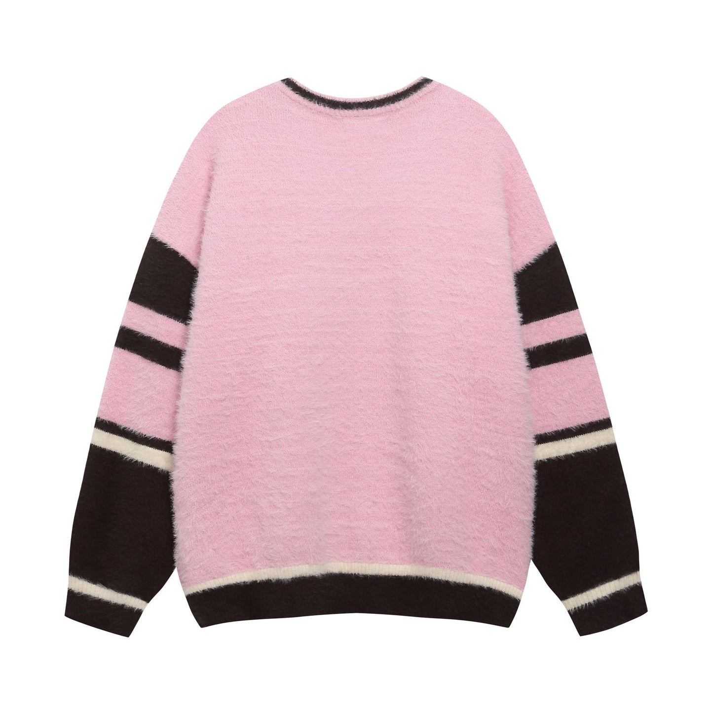 Color Blocked V-Neck Sweater Base Sweater