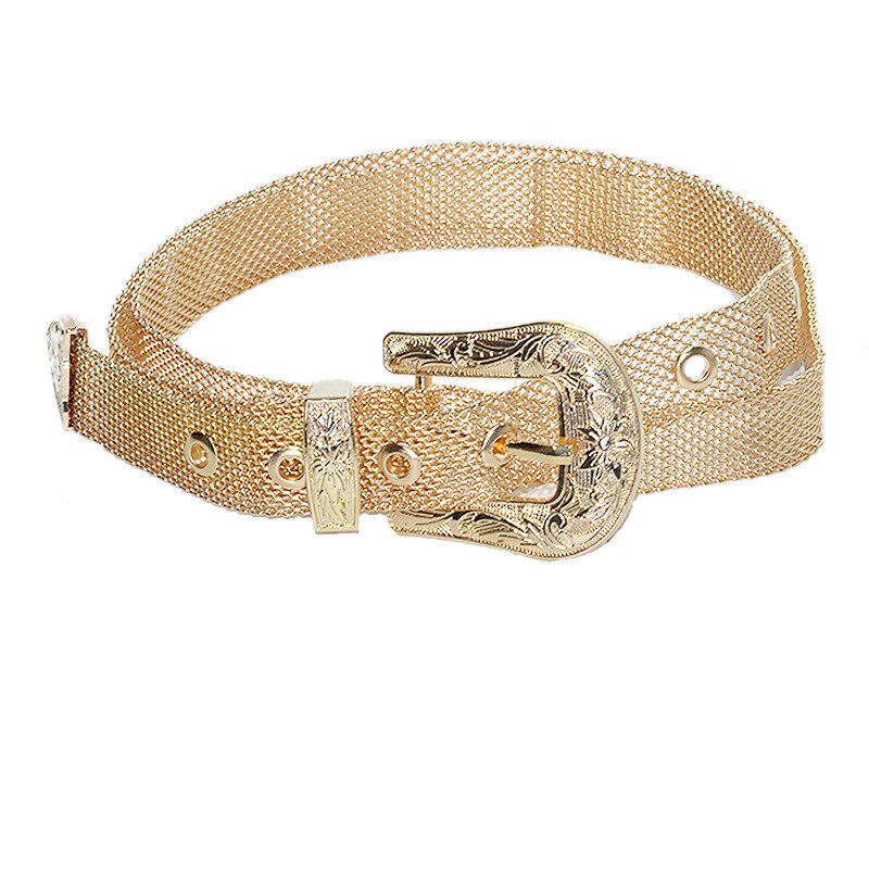 Harajuku Style Gold Chain Belt for Women - Punk Metal Accessory