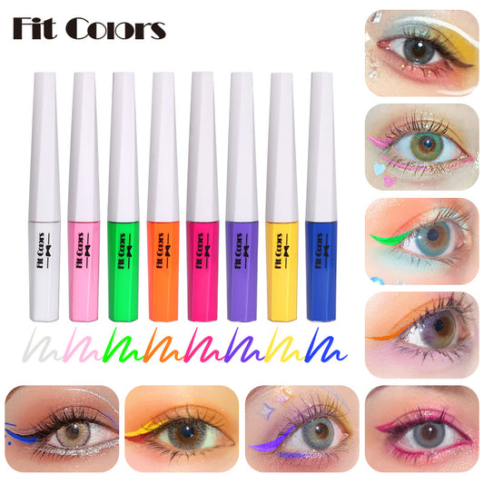 Rainbow Fluorescent Eyeliner - Waterproof & Quick-Drying